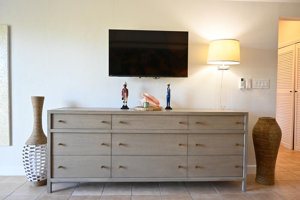 Sage dresser with ocean view